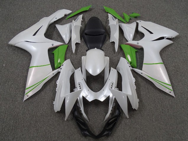 Carena Moto Suzuki GSXR 600 / GSXR 750 2011-2024 - Bianco Perla Verde