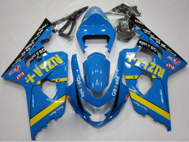 Carena Moto Suzuki GSXR 600 / GSXR 750 2004-2005 - Blu Oro Nero Rizla