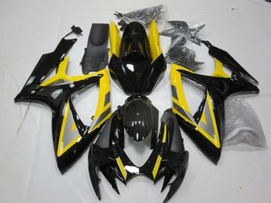 Carena Moto Suzuki GSXR 600 / GSXR 750 2006-2007 - Giallo Argento Nero Lucido