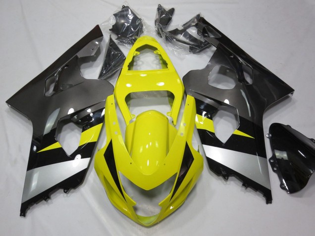 Carena Moto Suzuki GSXR 600 / GSXR 750 2004-2005 - Giallo Argento Grigio Nero