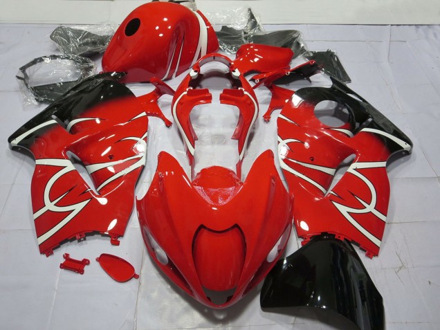 Carena Moto Suzuki GSXR 1300 1996-2007 - Rosso Bianco Nero