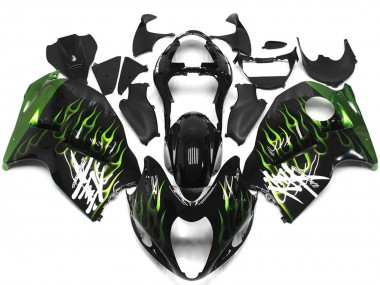 Carena Moto Suzuki GSXR 1300 1996-2007 - Nero Lucido Deep Verde Fiamma