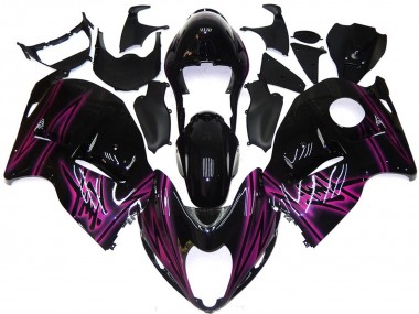 Carena Moto Suzuki GSXR 1300 1996-2007 - Nero Lucido Viola Fiamma
