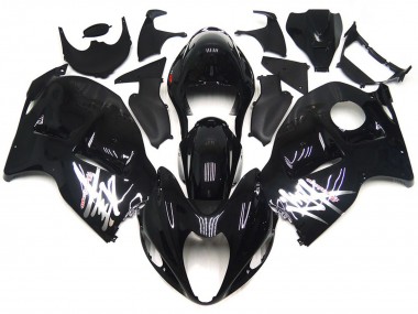 Carena Moto Suzuki GSXR 1300 1996-2007 - Nero Lucido Argento Decals