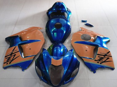 Carena Moto Suzuki GSXR 1300 1996-2007 - Lucido Blu Abbronzatura del Deserto