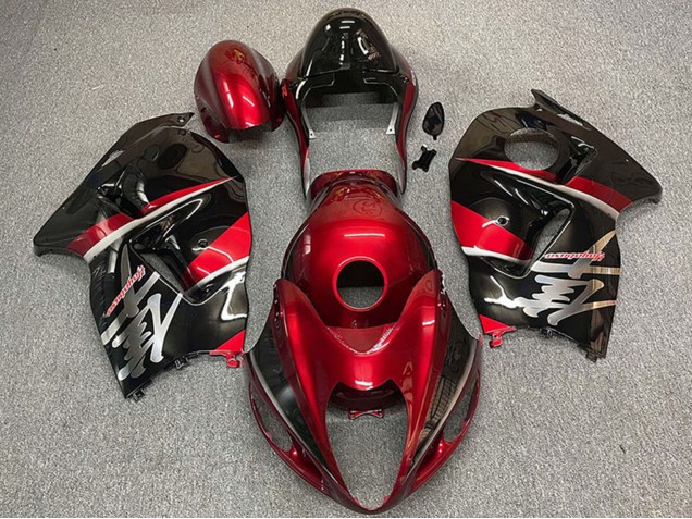 Carena Moto Suzuki GSXR 1300 1996-2007 - Rosso Bordeaux Nero Stile