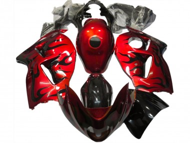 Carena Moto Suzuki GSXR 1300 1996-2007 - Rosso Nero Fiamma