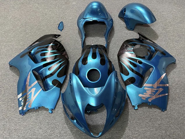 Carena Moto Suzuki GSXR 1300 1996-2007 - Azzurro Cielo Nero