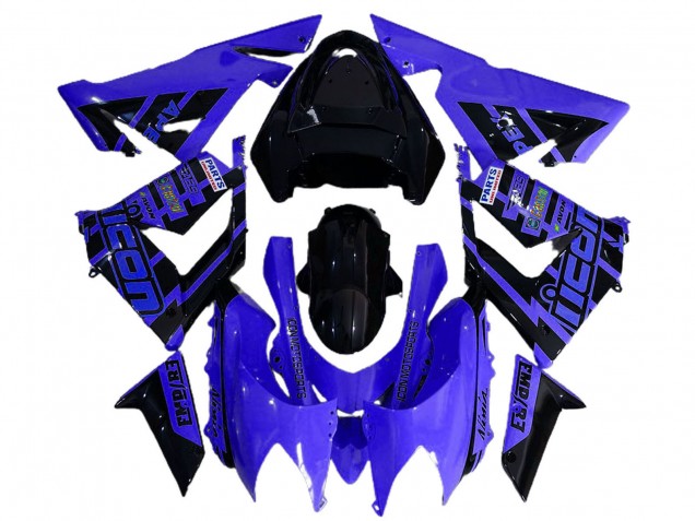 Carena Moto Kawasaki ZX10R 2004-2005 - Blu Nero Logo