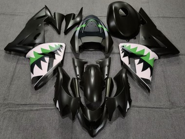 Carena Moto Kawasaki ZX10R 2004-2005 - Nero Opaco Verde