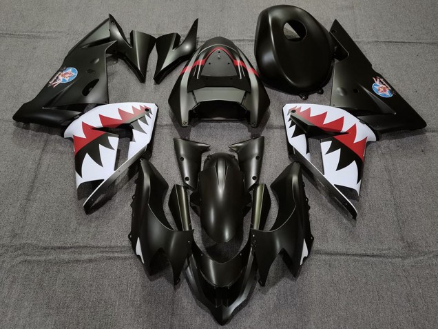 Carena Moto Kawasaki ZX10R 2004-2005 - Nero Opaco Betty Bomber
