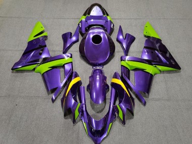 Carena Moto Kawasaki ZX10R 2004-2005 - Viola Verde Giallo