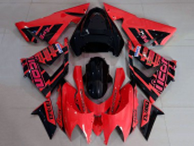 Carena Moto Kawasaki ZX10R 2004-2005 - Rosso Nero Logo