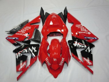 Carena Moto Kawasaki ZX10R 2004-2005 - Rosso West
