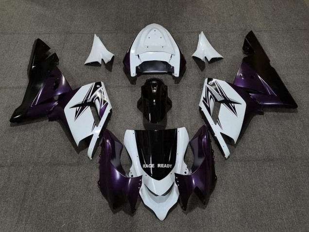 Carena Moto Kawasaki ZX10R 2004-2005 - Bianco Viola Nero