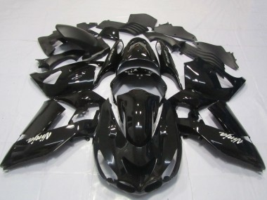 Carena Moto Kawasaki ZX14R 2006-2011 - Nero Lucido Bianco Ninja