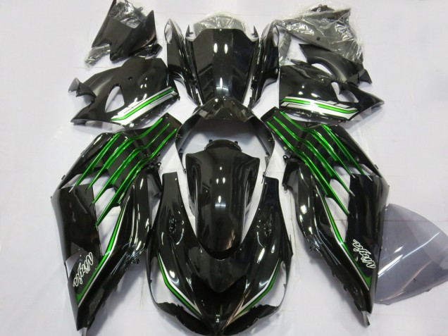 Carena Moto Kawasaki ZX14R 2012-2024 - Nero Lucido Verde
