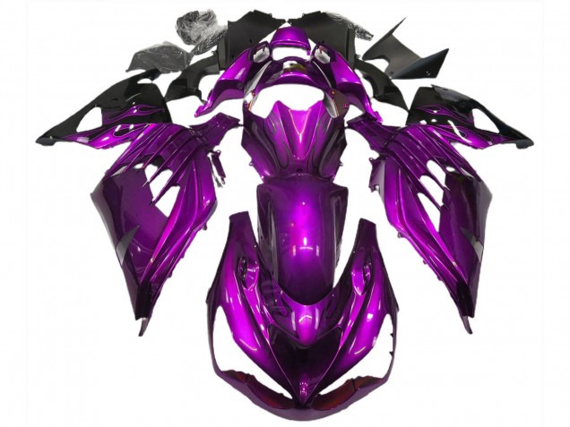 Carene Moto Kawasaki ZX14R ZZR1400 2012-2024 - Viola Nero