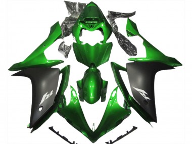 Carena Moto Yamaha R1 2007-2008 - Verde Nero Opaco