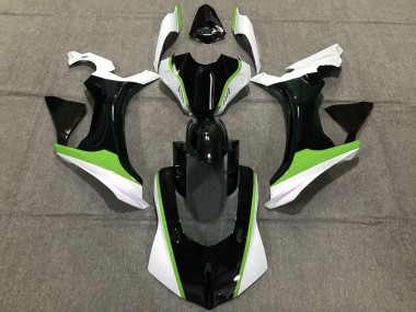 Carena Moto Yamaha R1 2015-2019 - Bianco Verde Nero Lucido