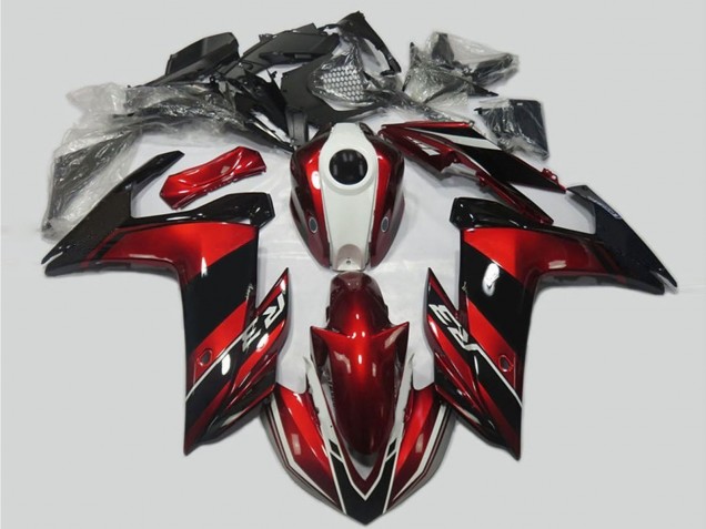 Kit Carena Moto Yamaha R3 2015-2018 - Rosso Bianco Nero Lucido
