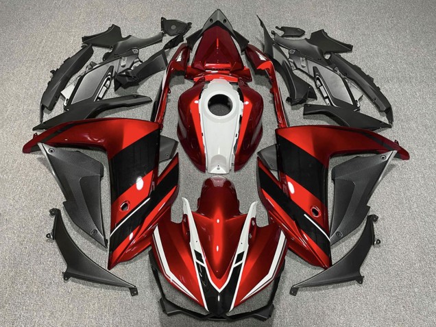 Carena Moto Yamaha R3 2015-2018 - Rosso Bianco Nero Lucido