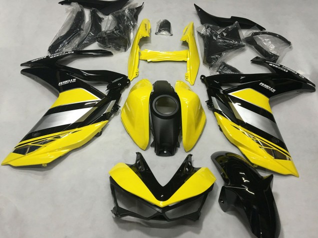 Carena Moto Yamaha R3 2015-2018 - Giallo Argento Nero Lucido
