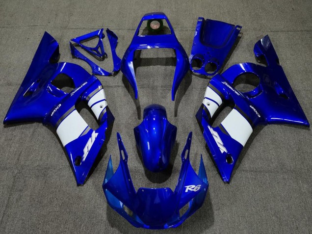 Carena Moto Yamaha R6 1998-2002 - Blu Bianco