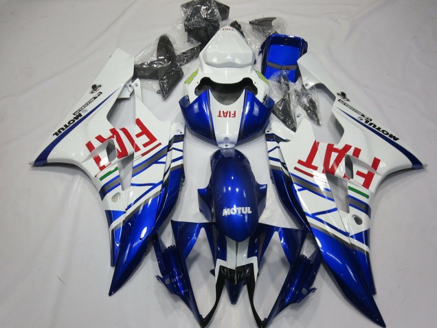 Carena Moto Yamaha R6 2006-2007 - Bianco Blu Rosso Fiat Motul Michelin