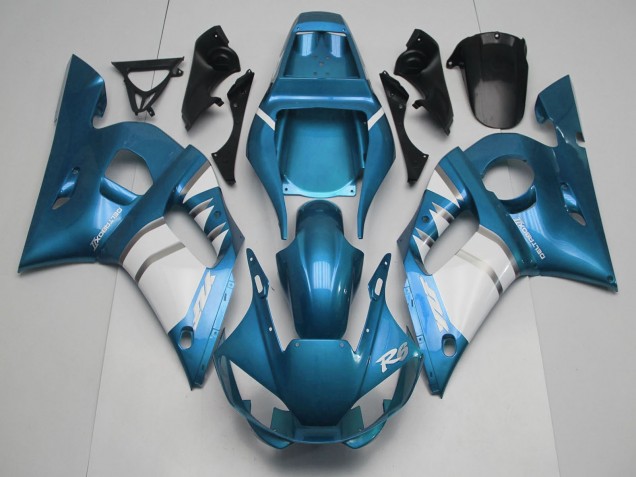 Carena Moto Yamaha R6 1998-2002 - Blu Bianco Argento