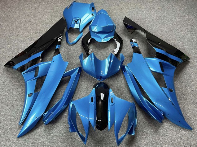 Carena Moto Yamaha R6 2006-2007 - Bianco Blu Rosso Verde Dunlop Wudy Michelin Motul