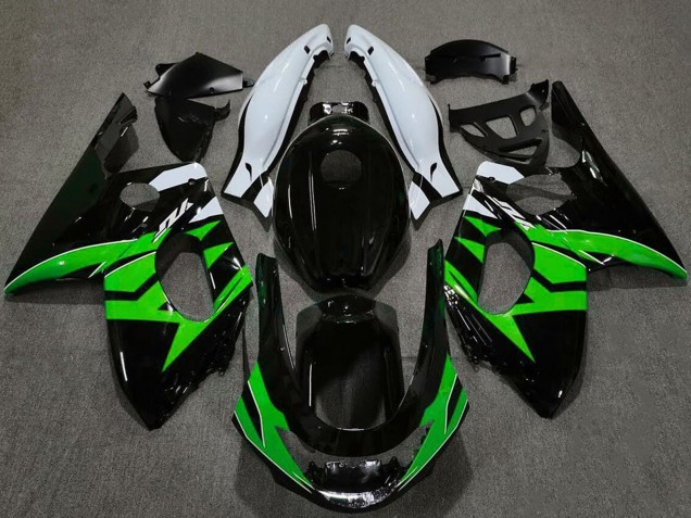 Carena Moto Yamaha YZF600R Thundercat 1996-2007 - Nero Lucido Verde Bianco