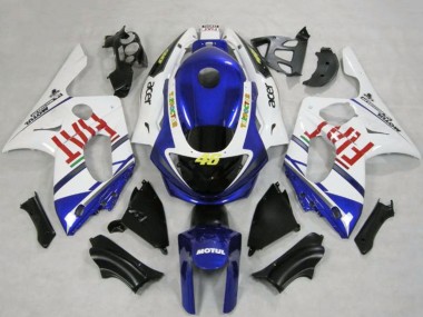 Carena Moto Yamaha YZF600R Thundercat 1996-2007 - Bianco Blu Fiat Motul