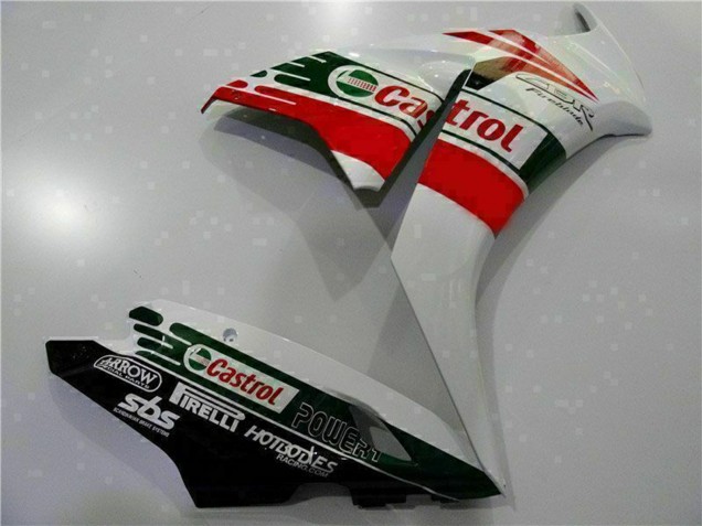 Carena Moto Honda CBR1000RR 2012-2016 - Bianco Rosso Verde Castrol