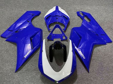 Carena Moto Ducati 1198 2007-2014 - Lucido Blu Bianco