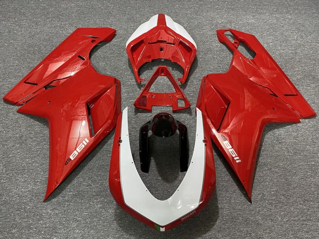 Carena Moto Ducati 1198 2007-2014 - Rosso Bianco Nero