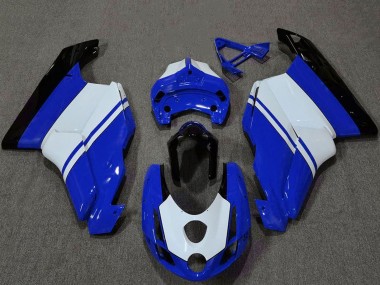 Carena Moto Ducati 749 999 2003-2004 - Bianco Blu Nero Lucido