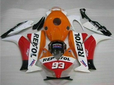 Carena Moto Honda CBR1000RR 2012-2016 - Bianco Arancia Rosso Nero Lucido HRC Repsol 93