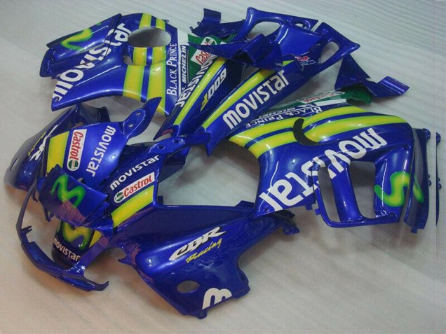 Carene Moto Honda CBR600 F3 1995-1996 - Blu Verde Giallo MoviStar Rosso Castrol