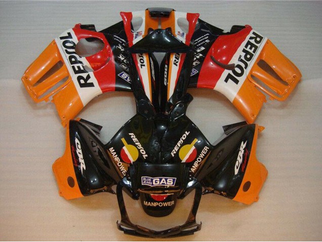 Carene Moto Honda CBR600 F3 1995-1996 - Arancia Bianco Rosso Nero Lucido Repsol