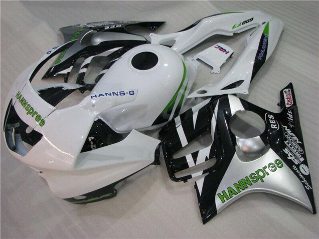 Carene Moto Honda CBR600 F3 1995-1996 - Bianco Argento Verde Hannspree