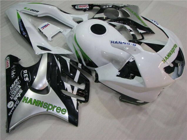 Carene Moto Honda CBR600 F3 1995-1996 - Bianco Argento Verde Hannspree