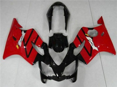 Kit Carene Moto ABS Honda CBR600 F4i 2004-2007 - Rosso Nero Lucido