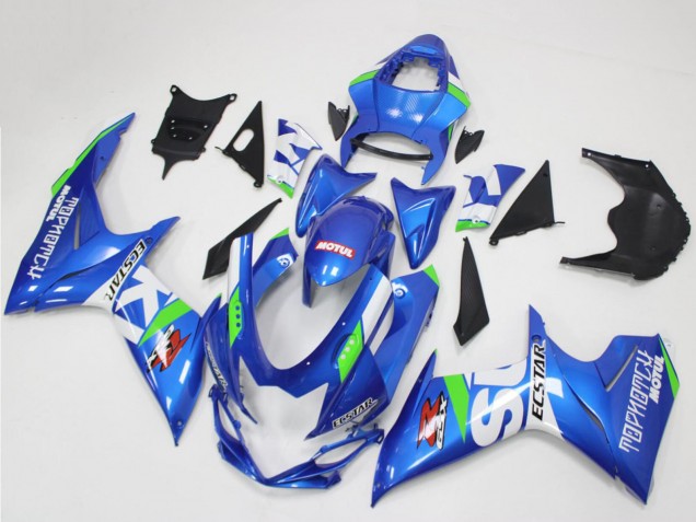 Carene Moto Suzuki GSXR 600/750 2011-2024 - Blu Bianco Verde
