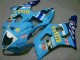 Carene Moto Suzuki GSXR 1000 2003-2004 - Blu Bianco Giallo Rizla