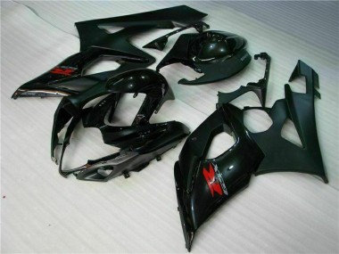 Carena Moto Suzuki GSXR 1000 2005-2006 - Nero Lucido Nero Opaco Rosso