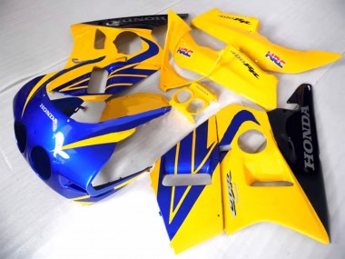 Carena Moto Honda CBR400RR NC23 1987-1989 - Giallo Blu Nero Lucido