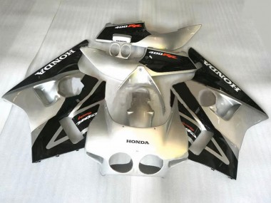 Carena Moto Honda CBR400RR NC23 1987-1989 - Argento Nero