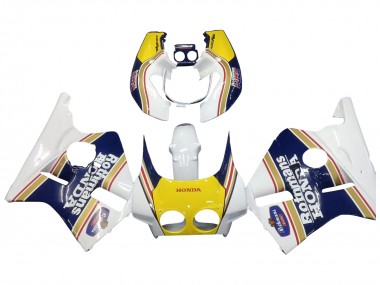 Carena Moto Honda CBR400RR NC23 1987-1989 - Bianco Giallo Blu Rothmans