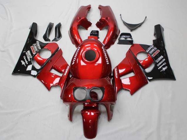 Carena Moto Honda CBR400RR NC29 1990-1999 - Rosso Nero Lucido